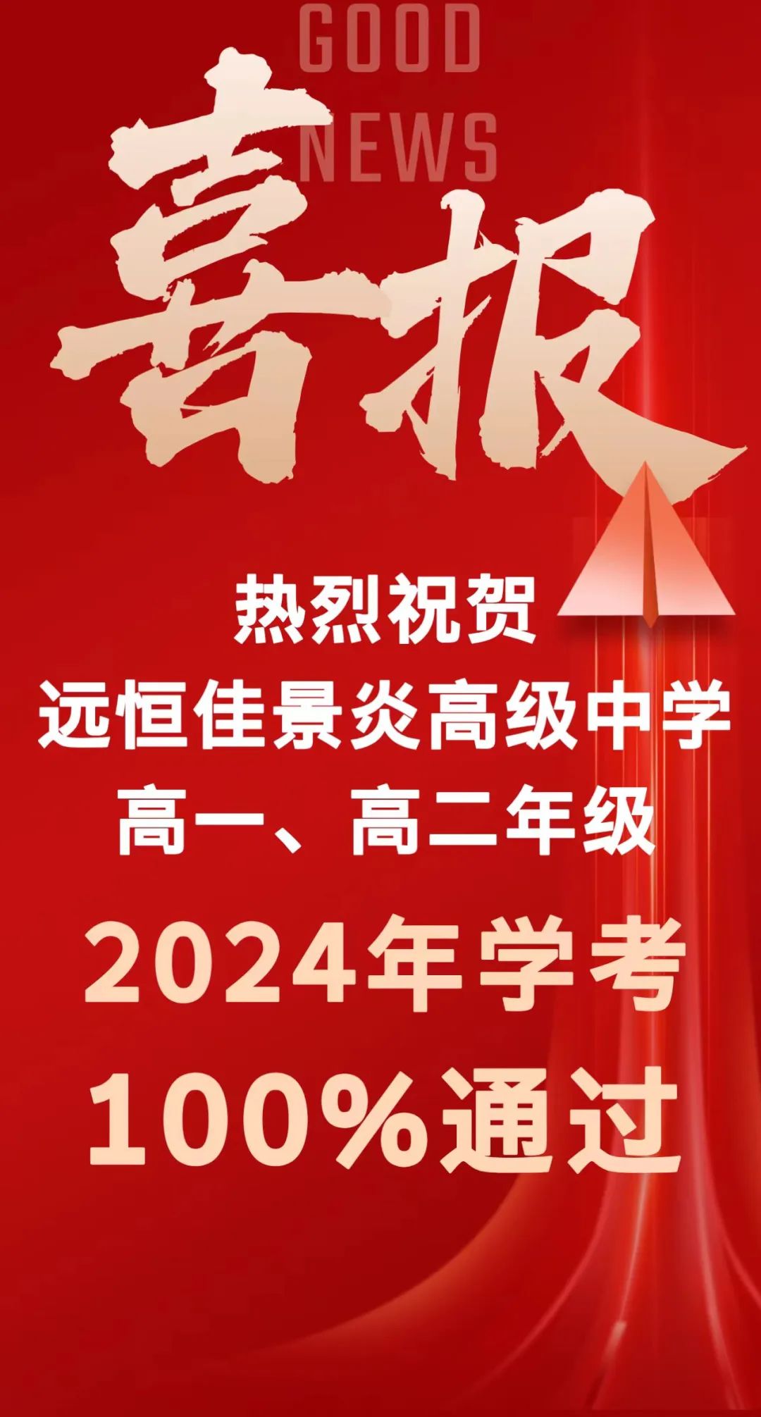 【喜报】远恒佳景炎高一、高二学子2024年学考通过率100%